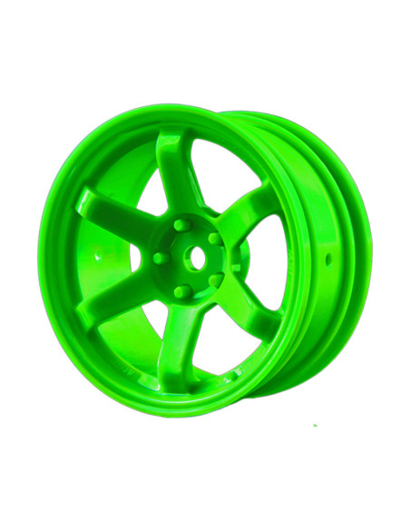 Llantas MST TE37 HIGH TE3 Offset +7 Verde (2u)