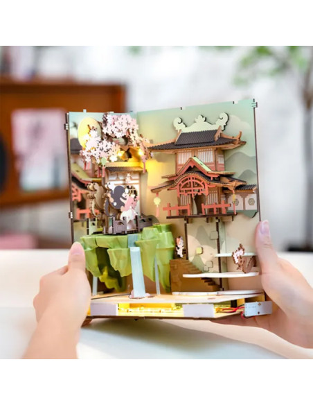 Rolife Falling Sakura 3D Creative Bookends TGB05