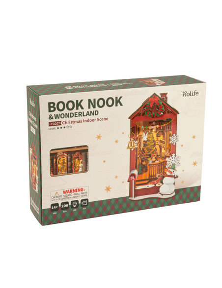 Christmas Indoor Scene 3D Creative Bookends Rolife TGC07