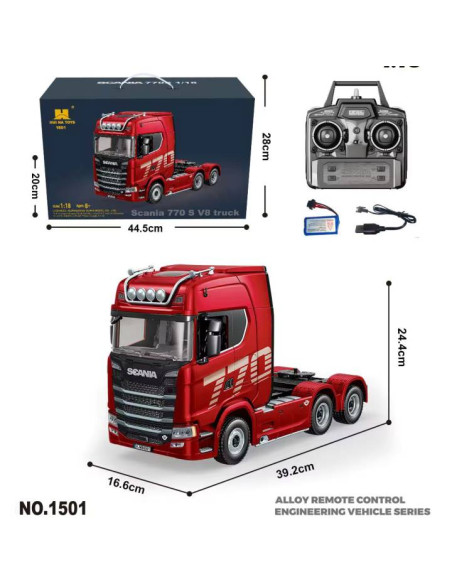 Camión Scania 770S V8 RC Huina 1/18