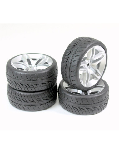 Ruedas Onroad 10 Spoke/Profile Silver 1/10 (4u)