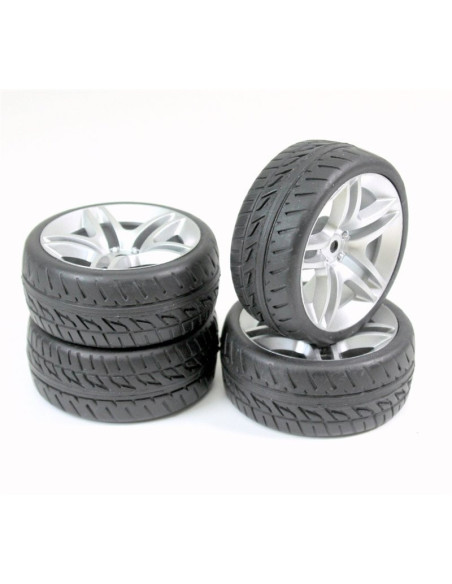 Ruedas Onroad 10 Spoke/Profile Silver 1/10 (4u)