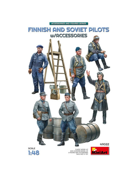 Miniart Figuras Finnish and Soviet Pilots 1/48 Mini Art.