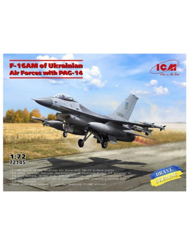 F-16AM fuerzas aereas ucraina con PAG-14 ICM 1/72