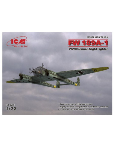 FW 189A-1 Focke-wulf ICM 1/72
