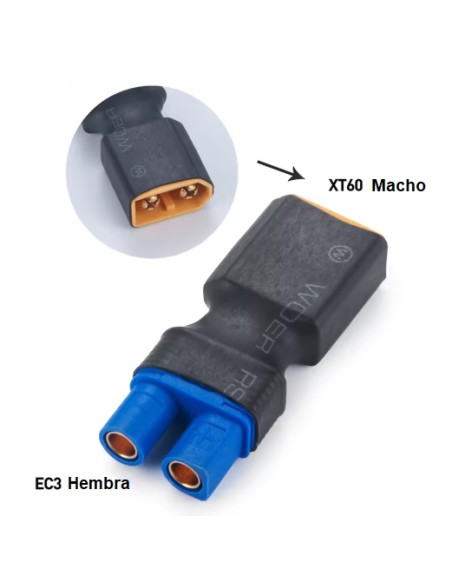 Conversor batería de XT-60 a EC3