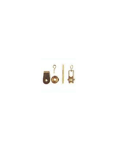 8652 POLEA DE LATON FUNCIONANTE - Ø 4 mm (4u.)