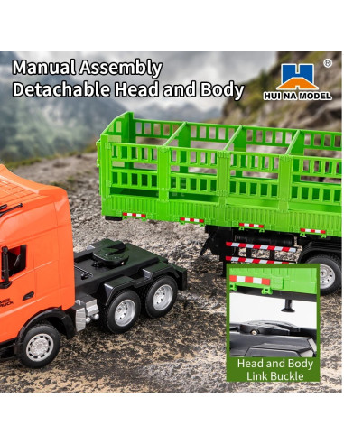 Camión RC 1/18 Transporte Troncos 9ch HUINA