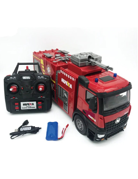 CAMION DE BOMBEROS HUINA CON CAÑON DE AGUA 1/14