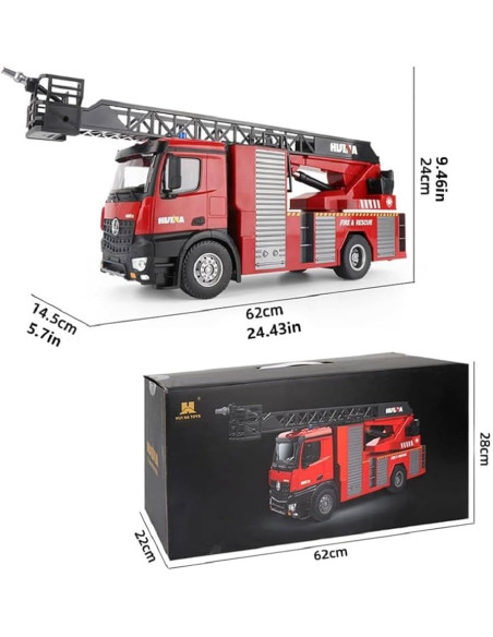 CAMION DE BOMBEROS 1561 HUINA CON CAÑON DE AGUA Y ESCALERA 1/14