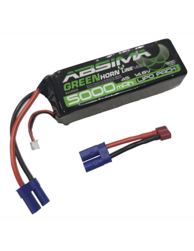 LiPo Absima 5000mah 14.8V 50C (EC5/T-Plug)