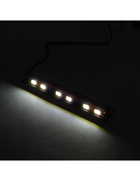 Aluminum White Super Bright LED Light Bar 85mm Black