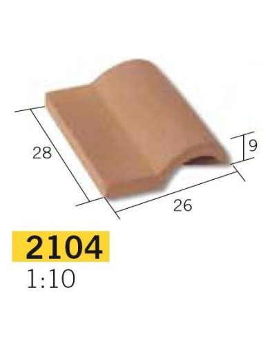 2104 - Teja Romana 1/10 Roja AEDES