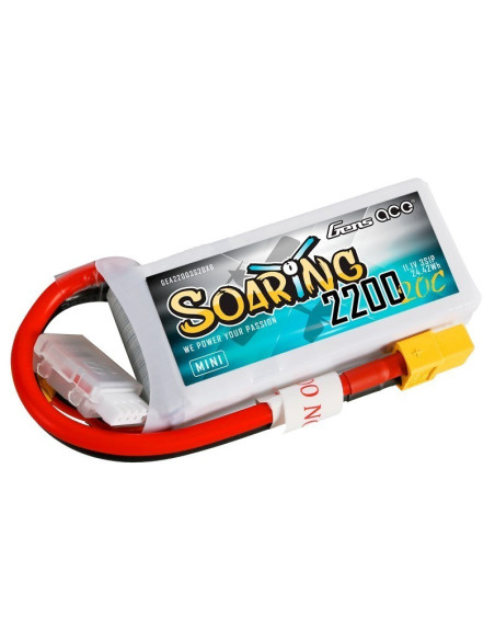 Batería LiPo Soaring 2200mAh 11.1V 20C 3S Gensace