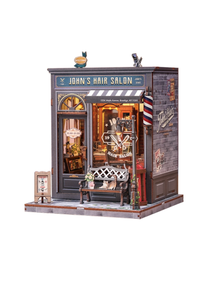 Miniature House "John's Hair Salon" 210 piezas.