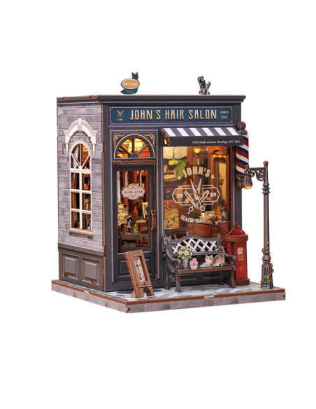 Miniature House "John's Hair Salon" 210 piezas.