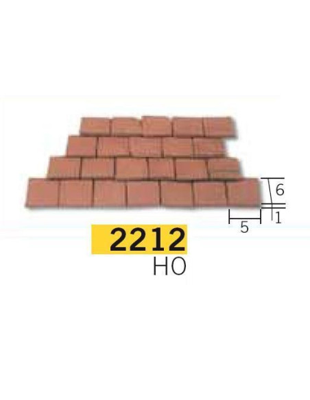 2212 - Tejadillo H0 Rojo AEDES