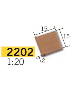 2202 - Baldosa 1/20 Roja AEDES