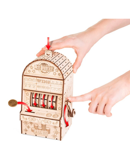 Maqueta de madera Hucha Tragaperras EWA