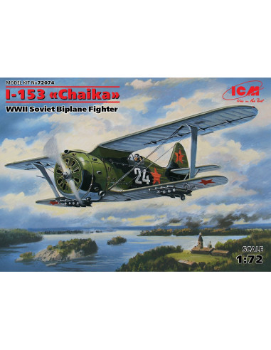I-153 "Chaika" WWII Soviet Biplane Fighter ICM...