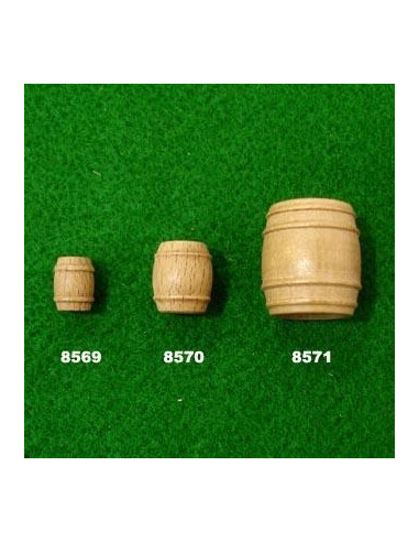 8570 BARRIL DE NOGAL - 12 mm (4u.)