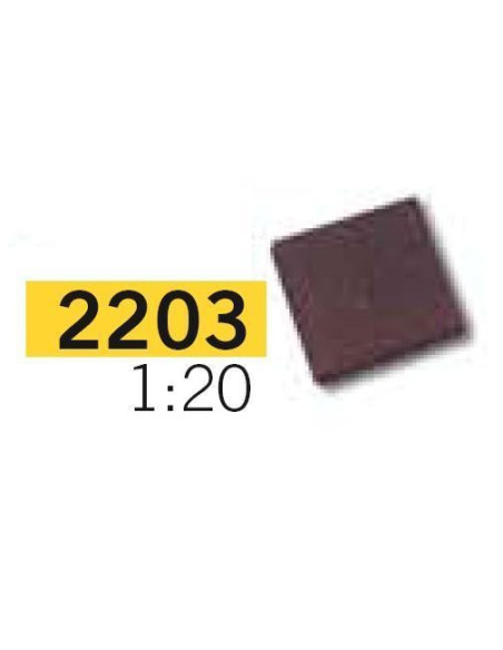 2203 - Baldosa 1/20 Negra AEDES