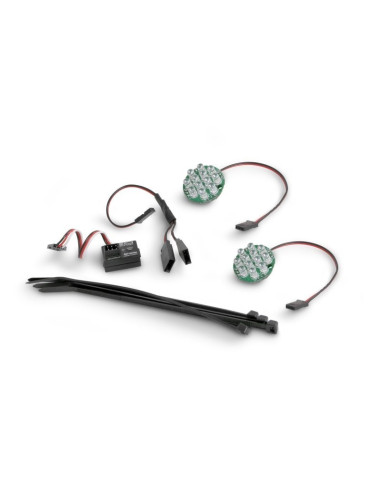 LED LIGHT WITH BATTERY INDICATOR SET (WHITE)
