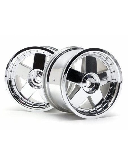 GT 5 Wheel Chrome 83x56mm/2pcs