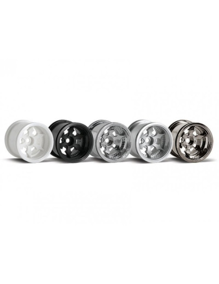 SPIKE TRUCK WHEEL (SHINY CHROME/2PCS)