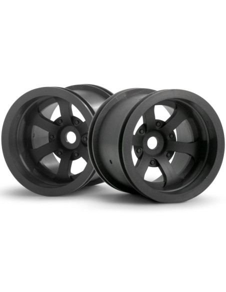 SCORCH 6-SPOKE WHEEL GUN METAL (55x50mm/2pcs)
