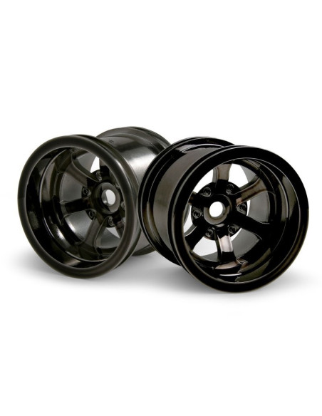 SCORCH 6-SPOKE WHEEL BLACK CHROME (55x50mm/2pcs)