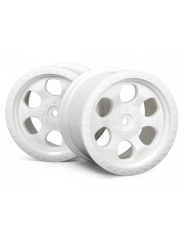 6 SPOKE WHEEL WHITE (83X56MM/2PCS)