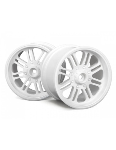 8 SPOKE WHEEL WHITE (83x56mm/2pcs)