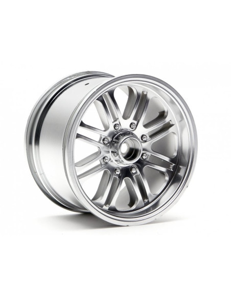 8 SPOKE WHEEL SATIN CHROME (83x56mm/2pcs)