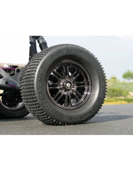 8 S+poke Wheel Black Chrome 83x56mm/2pcs/Savage