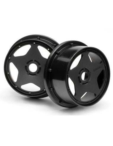 Super Star Wheel Black 120x60mm/2pcs