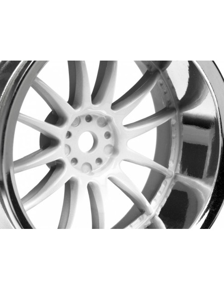 WORK XSA 02C WHEEL 26mm CHROME/WHITE (9mm OFFSET)