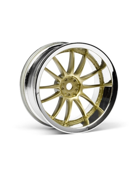 WORK XSA 02C WHEEL 26mm CHROME/GOLD (6mm OFFSET