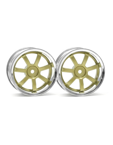 RAYS GRAM LIGHTS 57S-PRO CHROME/GOLD (3mm OFFSET)