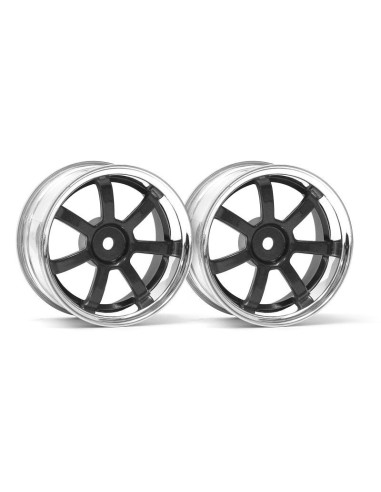 RAYS GRAM LIGHTS 57S-PRO CHROME/BLACK (6mm OFFSET)