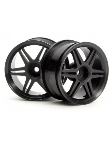 12 SPOKE CORSA WHEEL BLACK 26MM (3MM OFFSET)