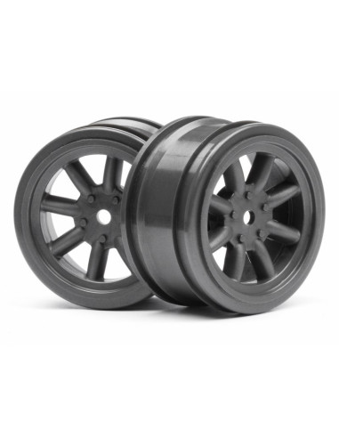 VINTAGE 8 SPOKE WHEEL 26mm GUNMETAL 0mm OFFSET