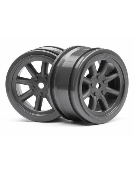 VINTAGE 8 SPOKE WHEEL 26mm GUNMETAL 0mm OFFSET
