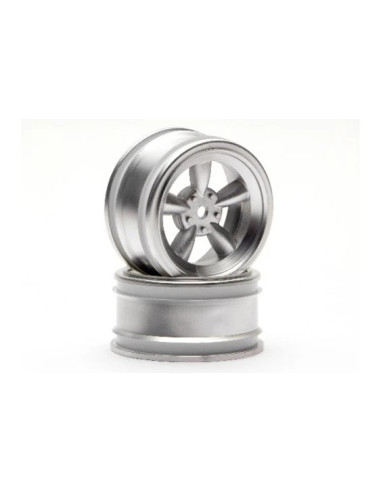 VINTAGE 5 SPOKE WHEEL 26mm MATTE CHROME 0mm OFFSET