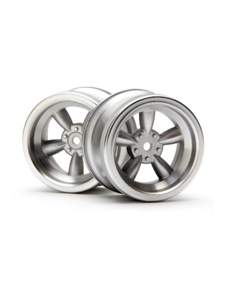 VINTAGE 5 SPOKE WHEEL 31mm MATTE CHROME 6mm OFFSET