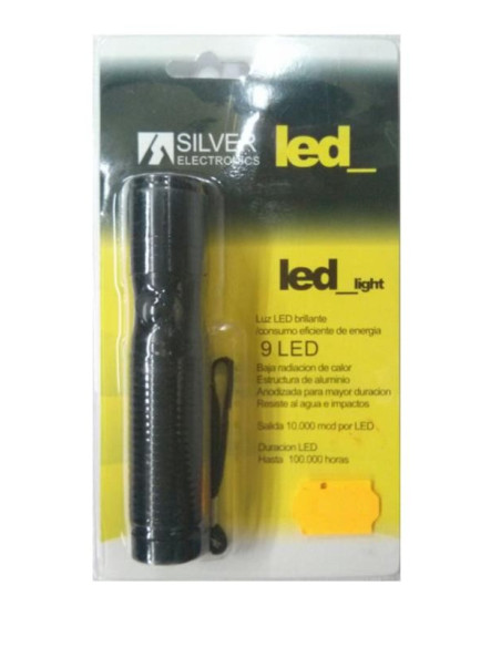 Linterna de 9 LED brillante