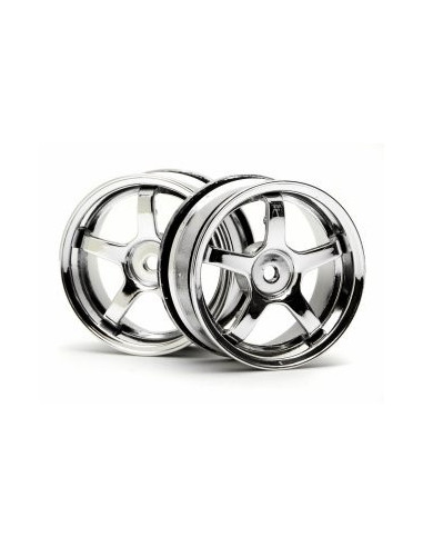 Deep Rim 5 spoke wheel 26mm chrome/0mm Off Set