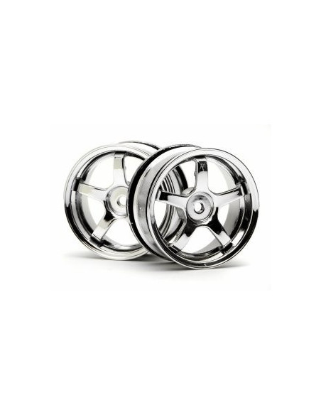 Deep Rim 5 spoke wheel 26mm chrome/0mm Off Set