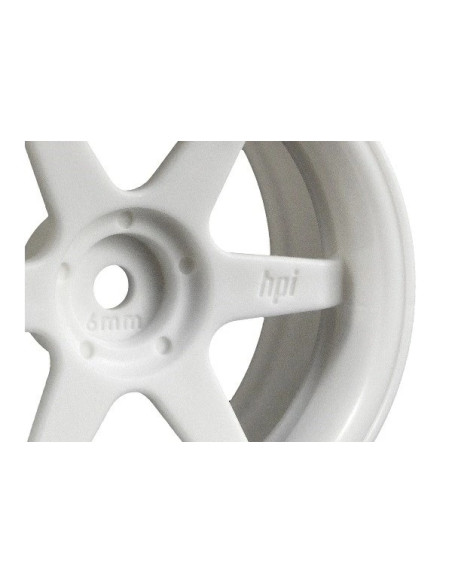 TE37 WHEEL 26mm WHITE (6mm OFFSET)