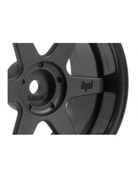 TE37 WHEEL 26mm BLACK (6mm OFFSET)